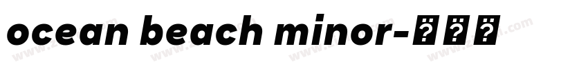 ocean beach minor字体转换